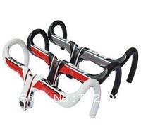 NESS Full Carbon Fiber Road Integrated Handlebar Bicycle Parts 100 110mm*420 440mm